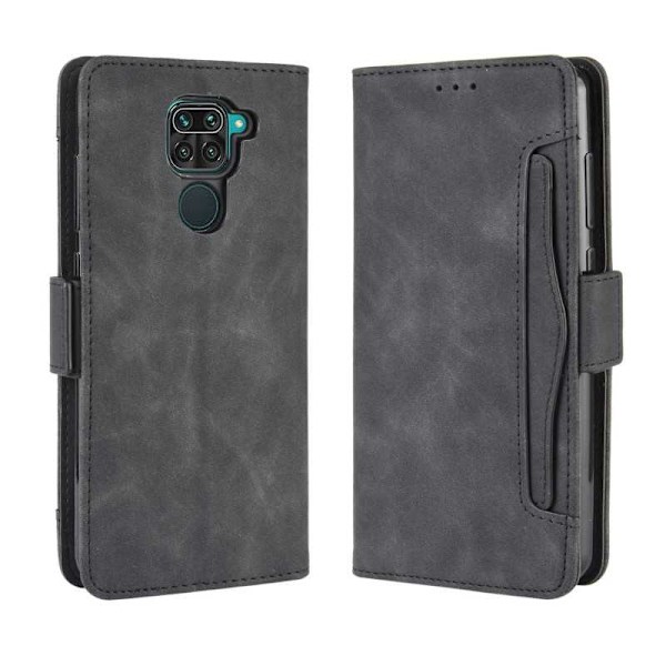 Xiaomi Redmi Note 9 Plånboksfodral PU-Läder 6-FACK Winston V3 Svart