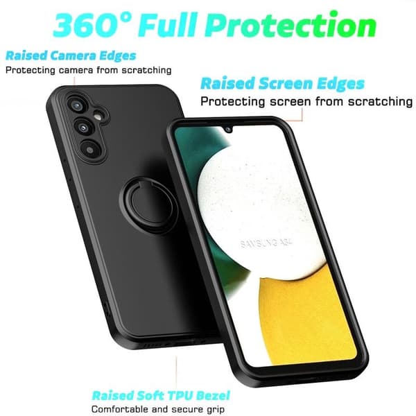 Samsung A54 5G Støtsikker deksel med CamShield ringholder Grön