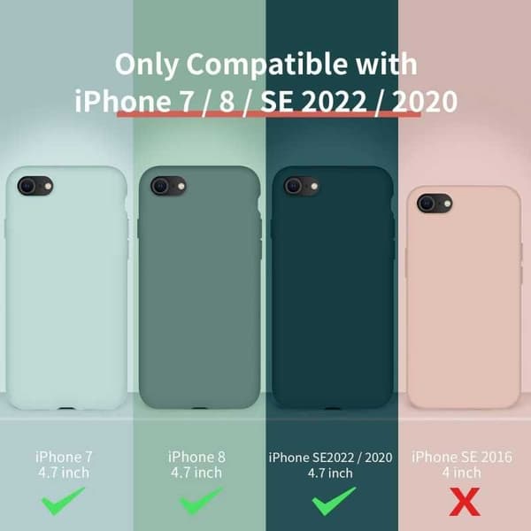 Kuminen iskunkestävä kotelo iPhone 7 / 8 / SE2 / SE3 - PUNAINEN