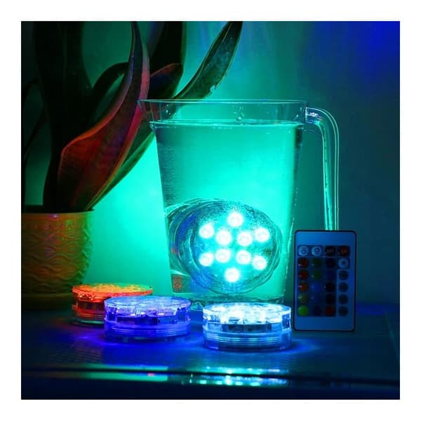 2-PACK Vattentät Dekorativ LED-Belysning Transparent