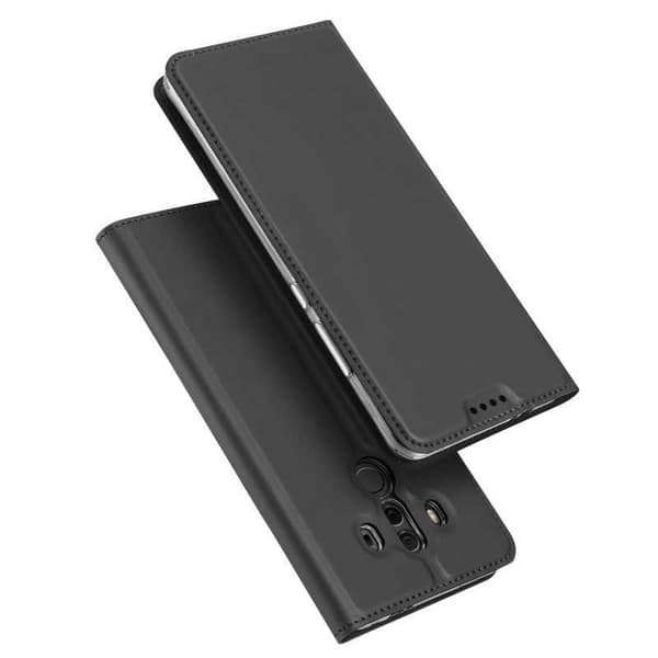 Mate 20 Lite Flipfodral Skin Pro med Kortfack Svart