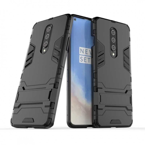 OnePlus 8 -iskunkestävä kotelo jalustalla ThinArmor Black
