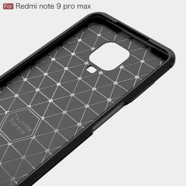 Xiaomi Redmi Note 9S / 9 Pro Iskunkestävä SlimCarbon Black