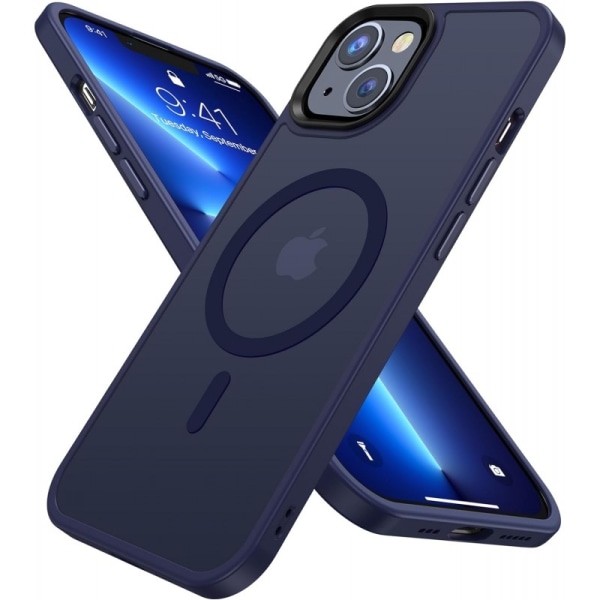 iPhone 15 läpinäkyvä iskunvaimenninkotelo, MagSafe-yhteensopiva