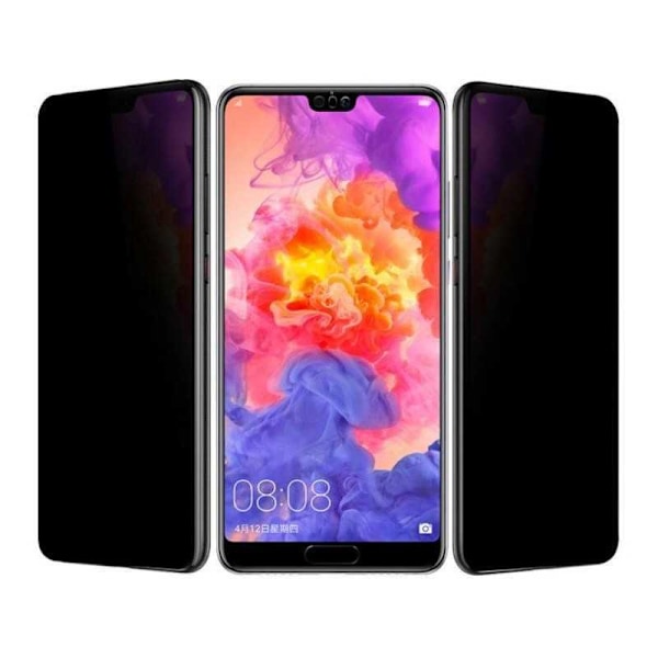 Huawei P30 Lite Privacy Hærdet glas 0,26 mm 2,5D 9H Transparent