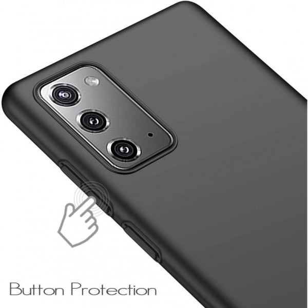 Samsung Note 20 Ultraohut kumipinnoitettu mattamusta Cover Basic Black