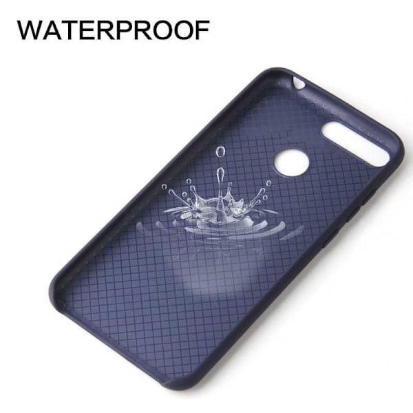 Huawei Y6 2018 Gummibelagd Mattsvart Silikon Skal Svart