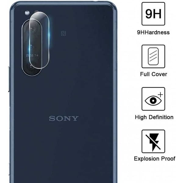 2-PACK Sony Xperia 5 II -näytönsuojakameran linssi Transparent