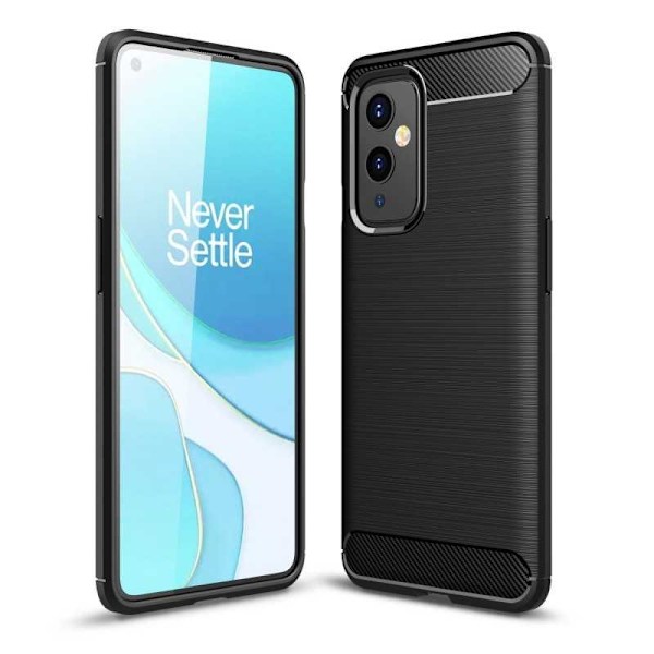 OnePlus 9 Iskunkestävä SlimCarbon -kotelo Black