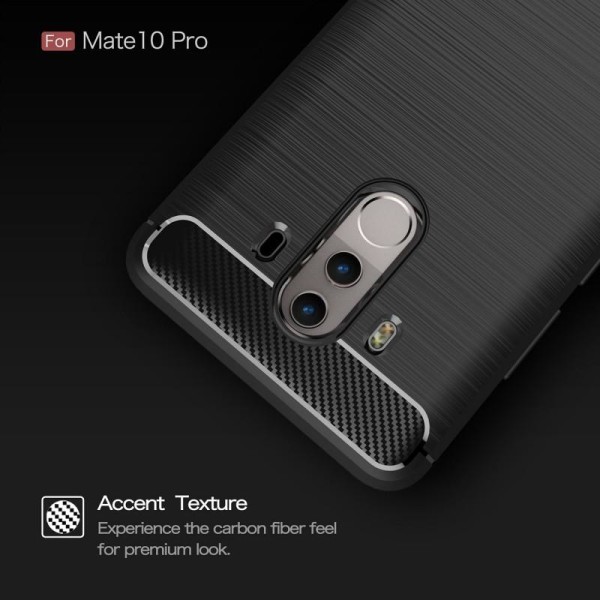 Mate 10 Pro Shock Resistant Shock Absorbing Shell SlimCarbon Svart