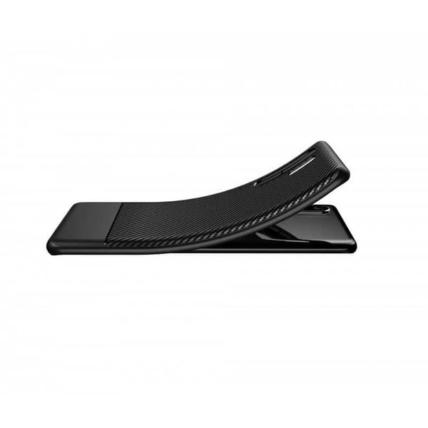 Samsung Note 10 Plus iskunkestävä FullCarbon kotelo Black