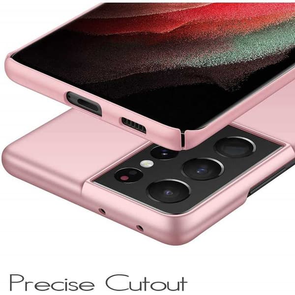 Samsung S21 Ultra Tunt Lätt Mobilskal Basic V2 Rosenguld Rosa guld
