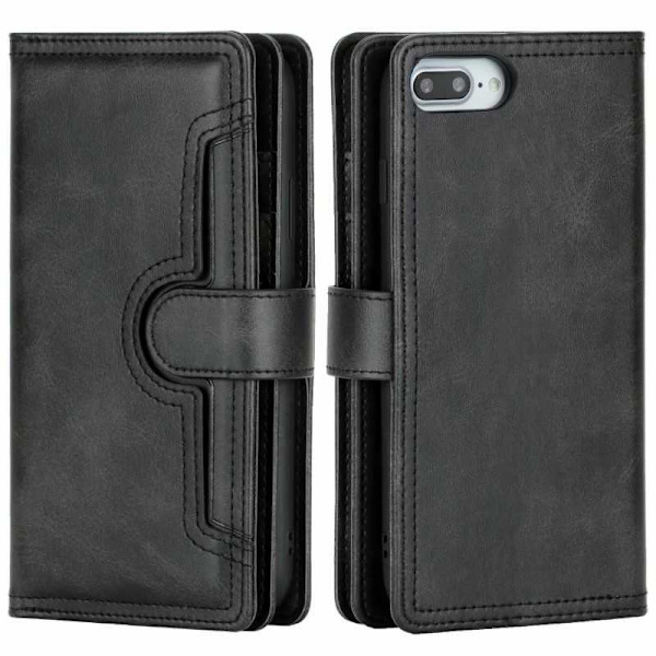 iPhone 8 Plus Wallet Case 10-Pocket Array V3 Black