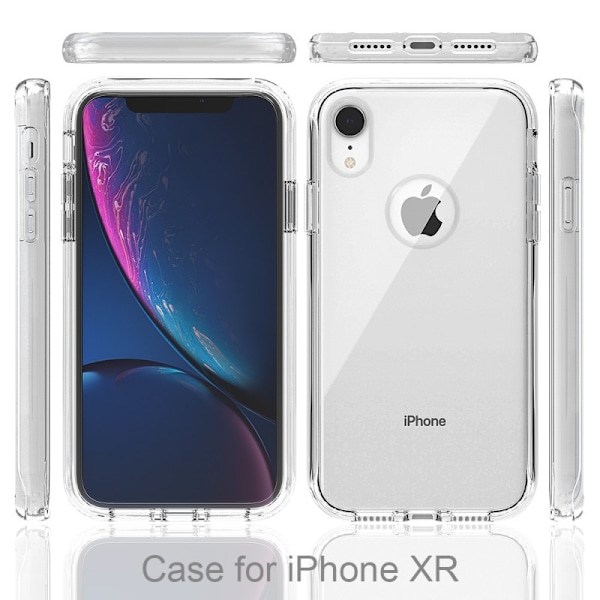 iPhone XR Heltäckande Premium 3D Skal 3in1 ThreeSixty Clear