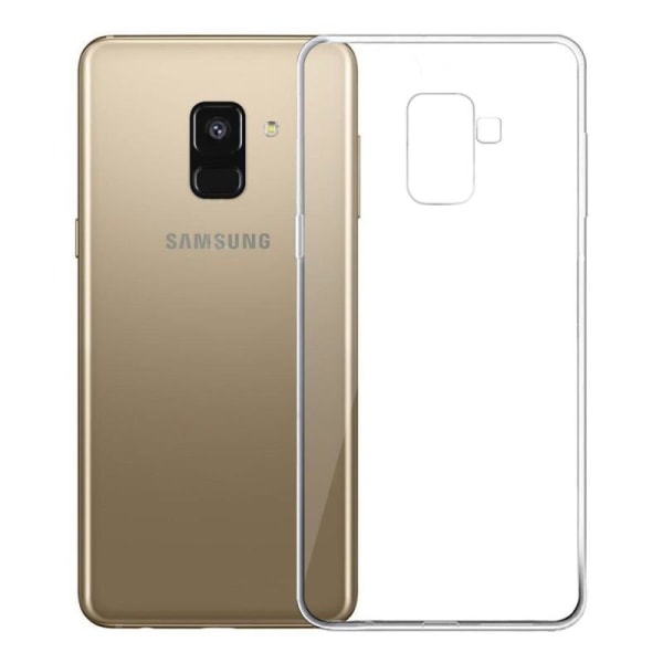 Samsung A6 2018 stødabsorberende glasbagside Transparent