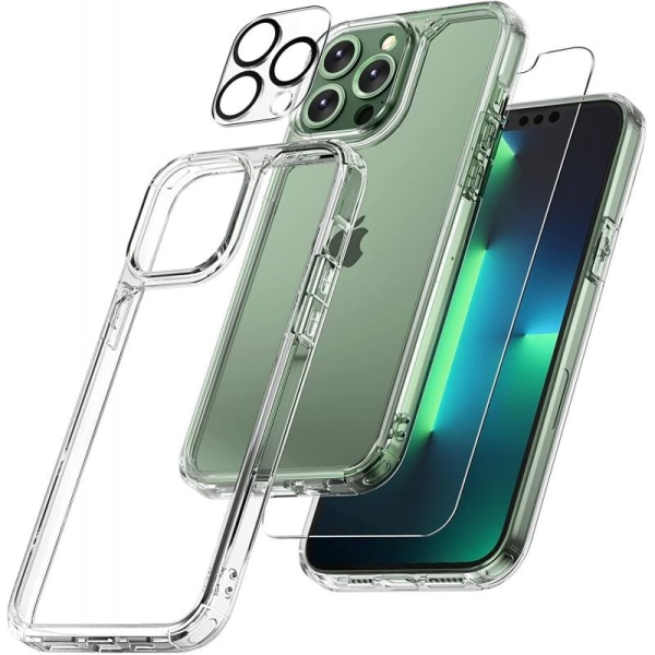 Komplett 3-i-1 beskyttelse for iPhone 12/12 Pro / 12 Pro Max / 1 Transparent iPhone 12 Pro Max