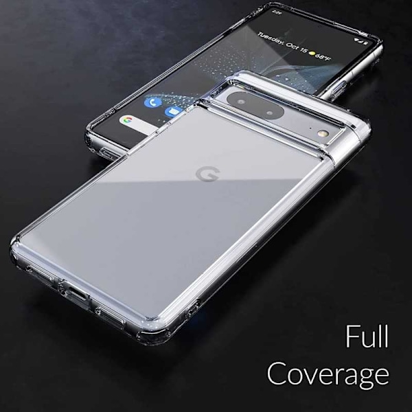Google Pixel 7 stødabsorberende silikonetui Simple Transparent