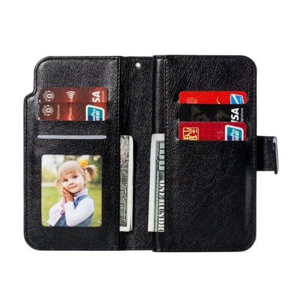 Iphone 12 / 12 Pro praktisk lommebokveske med 12-Pocket Array V4 Black