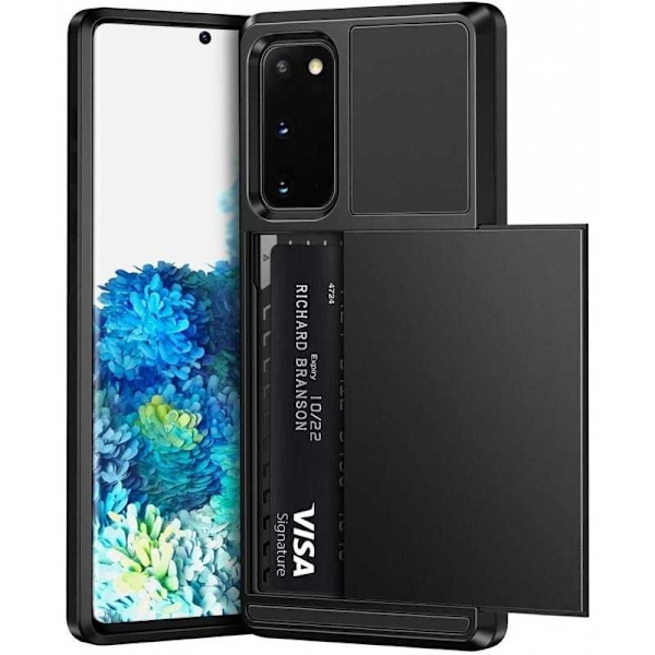 Samsung Galaxy S20 FE stødsikkert cover med kortrum Black