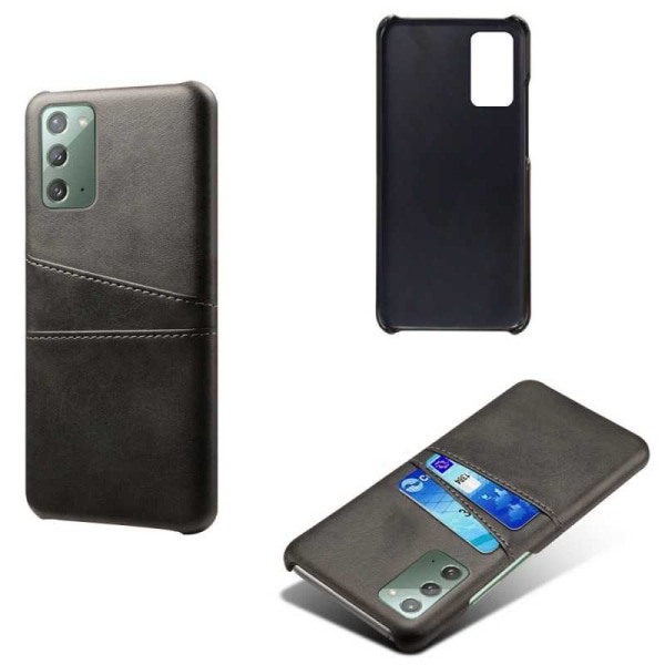 Samsung Note 20 Exclusive Shock Absorber Card Holder Retro V2 Black
