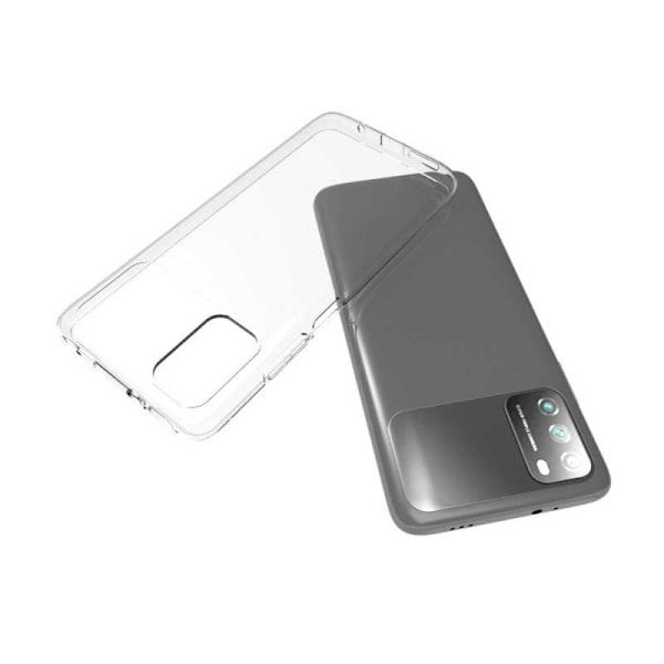 Xiaomi Poco M3 iskuja vaimentava pehmeä kansi Simple Transparent