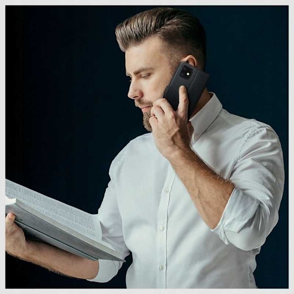 Xiaomi Redmi Note 12 Plånboksfodral PU-Läder 4-FACK Svart