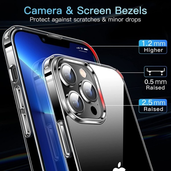 iPhone 11/12/13/14/15 stødabsorberende etui Simple V2 - Gennemsi Transparent iPhone 11 Pro