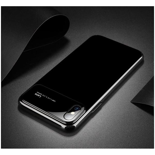 iPhone X Ultra Thin iskuja vaimentava Shell Blanc Svart