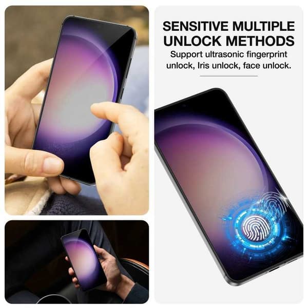 2-PACK Samsung S23 Härdat Glas 0.26mm 9H Fullframe Transparent