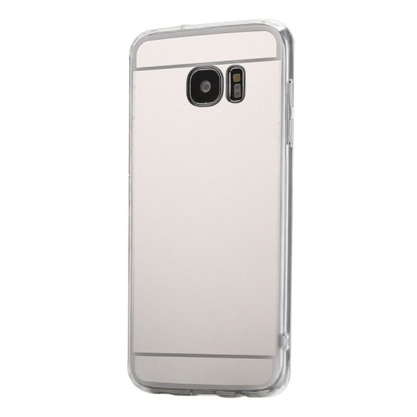 Samsung S5 Elegant stødabsorberende spejlcover TPU Silver