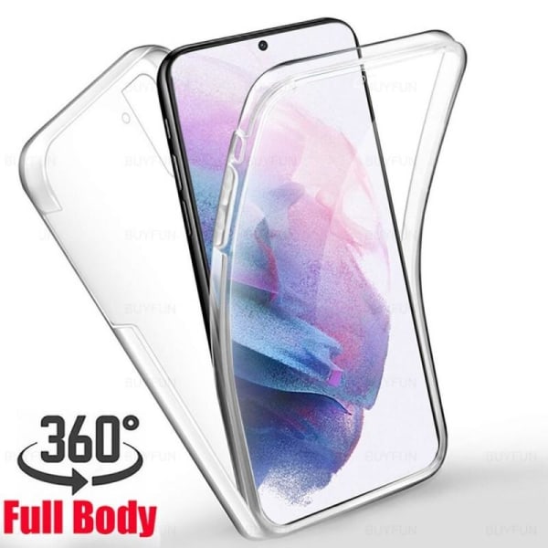 360° fuld dækning & stødabsorberende cover Samsung S21 Transparent
