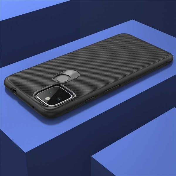 Google Pixel 4a 5G Erittäin ohut iskunkestävä FullCarbon V3 Black