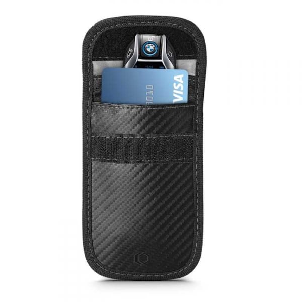 RFID-suojattu avainkotelo Tech-Protect V1 Carbon Black one size