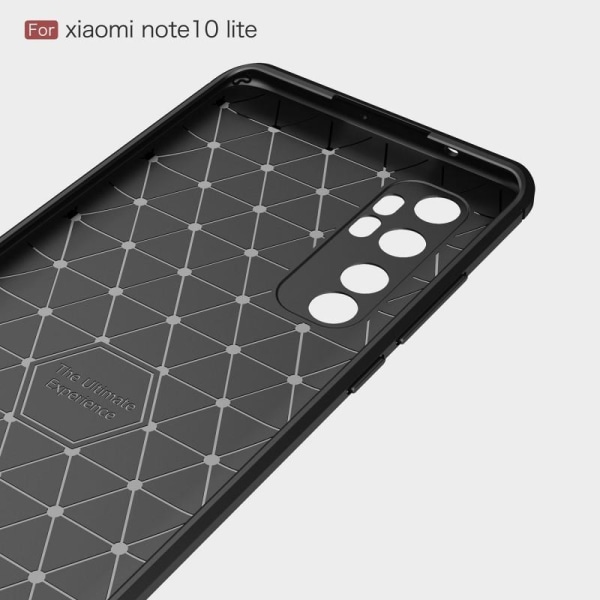 Xiaomi Mi Note 10 Lite Stöttåligt Skal SlimCarbon Svart