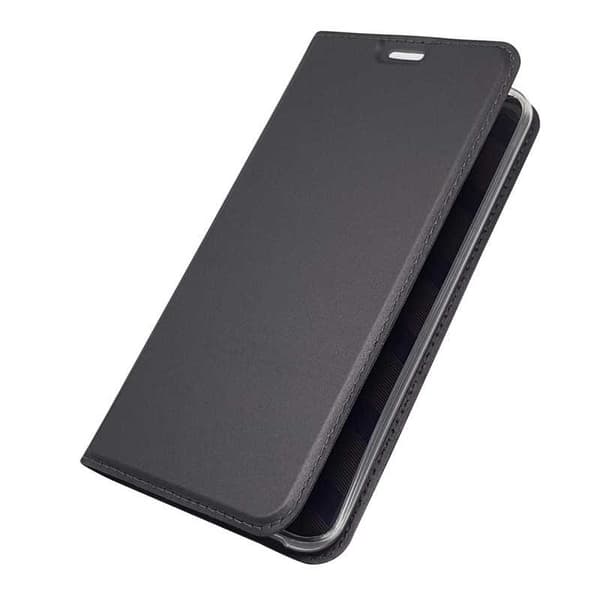LG V30 Flip Case Smooth -korttipaikka Black