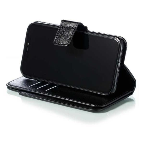 Käytännöllinen iPhone 11 -lompakkokotelo 12-taskuisella Array V4:llä Black