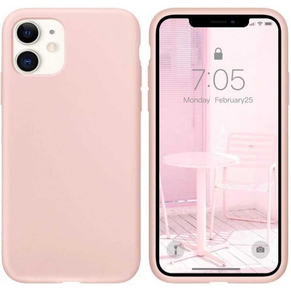 Kuminen iskunkestävä kotelo iPhone 11 - vaaleanpunainen
