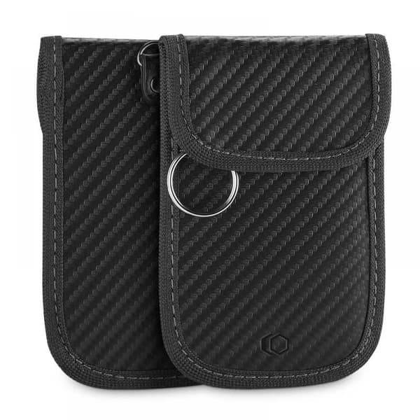 RFID-suojattu avainkotelo Tech-Protect V1 Carbon Black one size