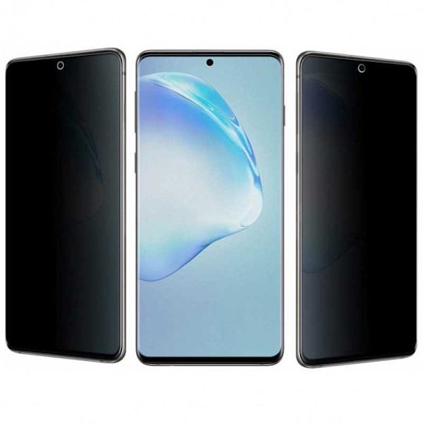 Samsung S20 Plus Privacy FullFrame Härdat glas 0.26mm 3D 9H Transparent