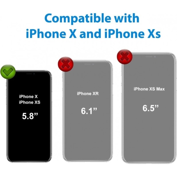 Gummibelagt Stöttåligt Skal iPhone X / XS - Röd
