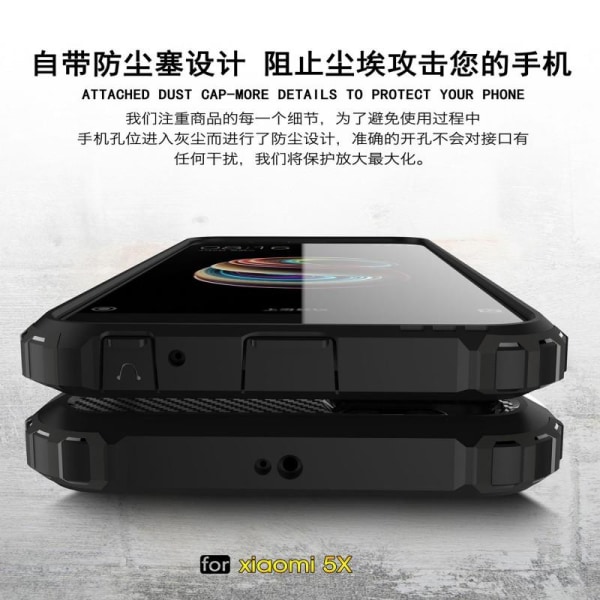 Xiaomi Mi A1 Iskunkestävä SlimArmor Black