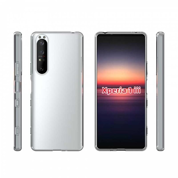 Xperia 1 III Stötdämpande Mjukt Skal Simple Transparent