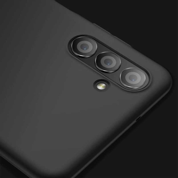 Samsung A13 5G / A04s Ultra-ohut kumipinnoitettu mattamusta Cover Basic V2 Black
