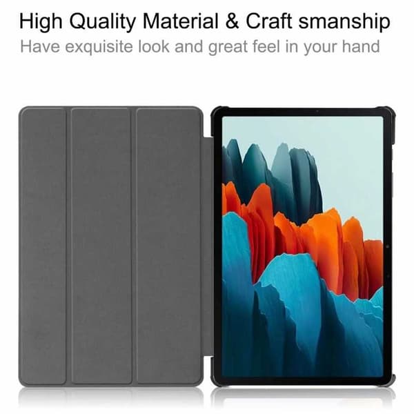 Stilrent Trifold Fodral V2 Samsung Galaxy Tab S7 Plus / S7 FE / Tab S8 Plus Black