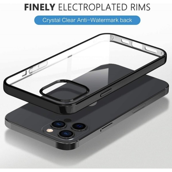 iPhone 12 Pro Stöttåligt Mjukt Skal Transparent