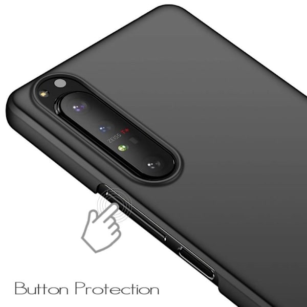 Xperia 1 III Gummibelagd Mattsvart Skal Basic® V2 Svart
