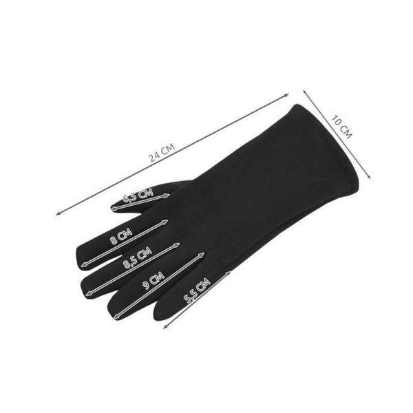 2in1 Touchhandske med Värmeöverdrag Unisex Svart