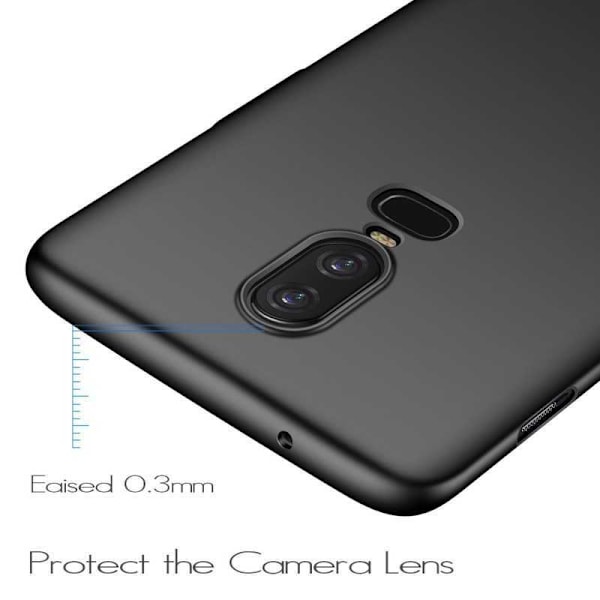 OnePlus 6 Ultratunt Mattsvart Skal Basic V2 Svart