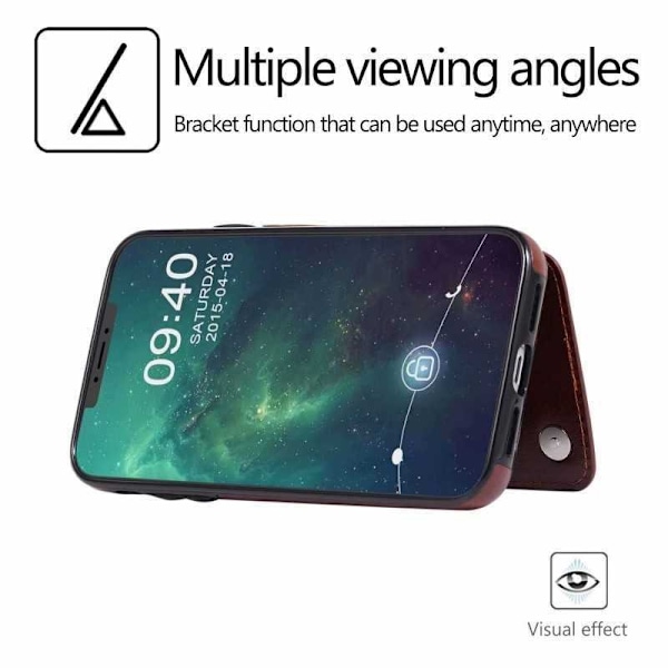 iPhone 11 Iskunkestävä suojakotelo, 3-paikkainen Flippr Rosenguld