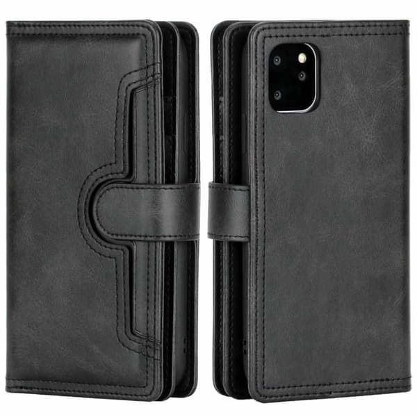 iPhone 12 Pro Max Wallet Case 10-taskuinen Array V3 Black
